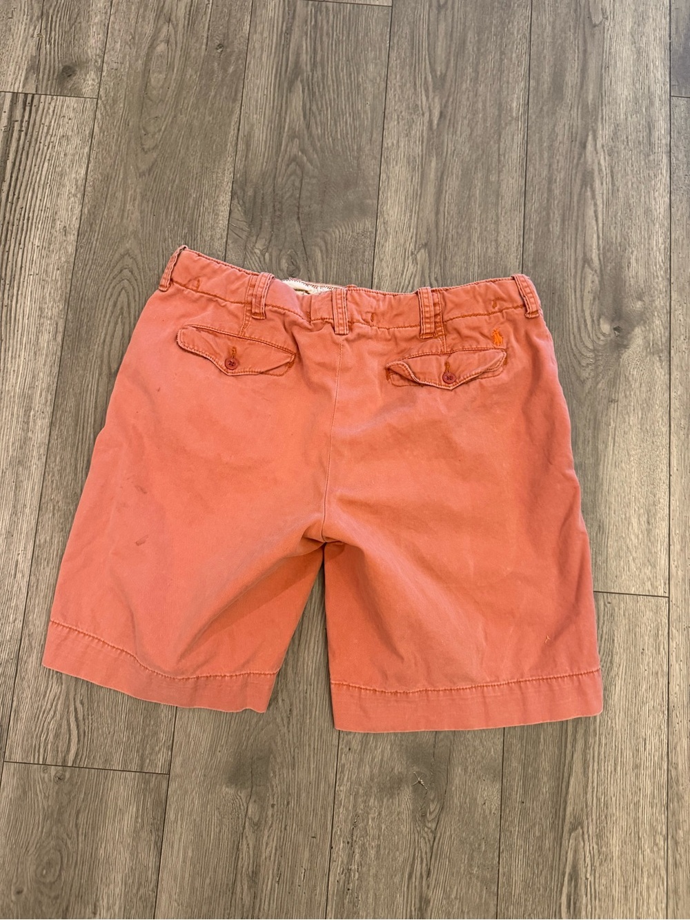 Polo By Ralph Lauren Coral Flat Front Chino 9” Inseam Men’s 36 Shorts